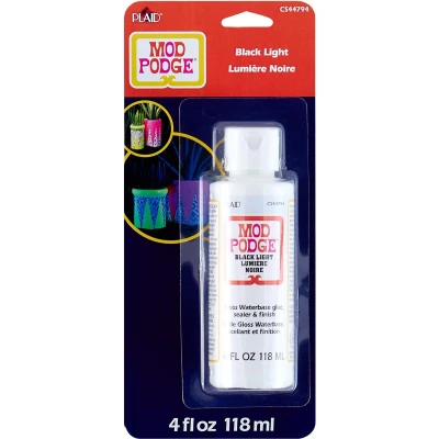 Afbeelding van Mod Podge Black Light Blue Lijm vernis en sealer in één 118 ml