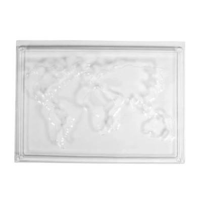 Afbeelding van Rayher 36098000 wereldkaartvorm 20 x 30 cm voor decoratie of cadeau, creatieve betonvulling, raysine poeder enz.