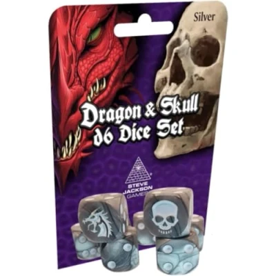 Afbeelding van Dragon &amp; Skull Dice Pack Silver Steve Jackson Games