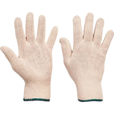 Afbeelding van Cerva AUKLET handschoen katoen 01040002 12 stuks Wit 10