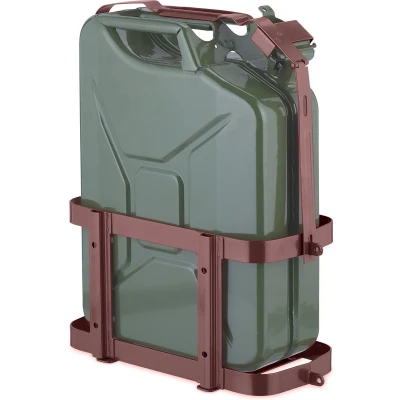 Afbeelding van Relaxdays jerrycan houder 20 l 10 ijzer brandstof auto