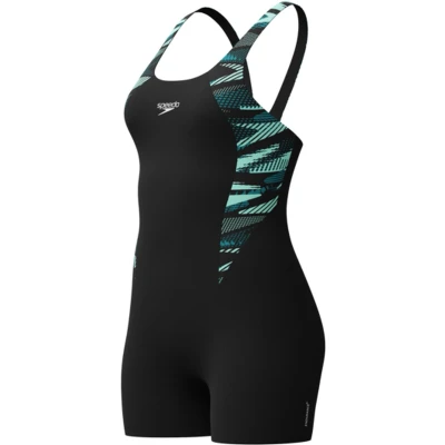 Afbeelding van Speedo Boomstar Splice Legsuit Badpak, Dames, Maat: 44, Dark teal