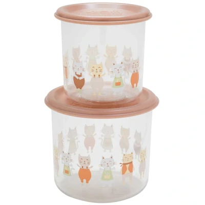 Afbeelding van Sugarbooger snackdoosjes good lunch prairie kitty large 2st