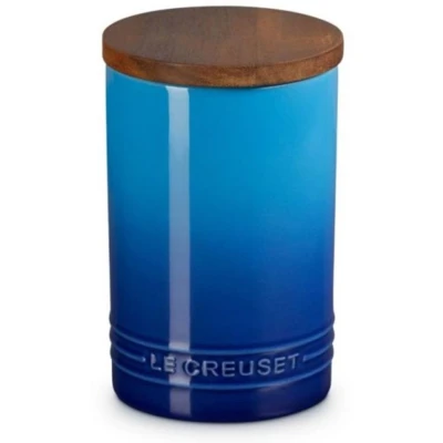 Afbeelding van Le Creuset Signature Voorraadpot Met Houten Deksel Azure 770 ml
