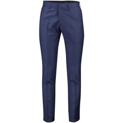 Afbeelding van Roy Robson pantalon heren flatfront model slim fit donkerblauw effen 102 / 51