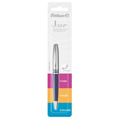 Afbeelding van Herlitz 50027187 vulpen voor rechtshandigen, verschillende kleuren, 1 stuk, klassiek, donkerblauw blister klassiek.