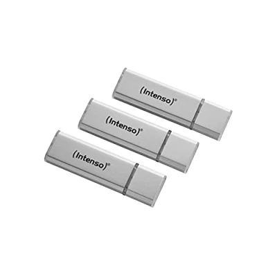 Afbeelding van (Intenso) Alu Line USB stick 16GB 2.0 zilver 3 PACK