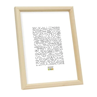 Afbeelding van Deknudt Frames Fotolijst Naturel hout S236H1 Voor foto: 10x15 cm