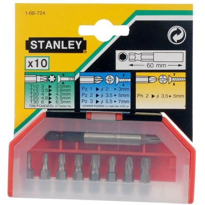 Afbeelding van STANLEY Assortiment Bits 10 Delig