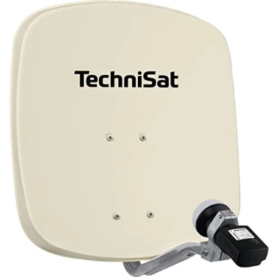Afbeelding van TechniSat DIGIDISH 45 parabolische antenne voor 1 deelnemer (piccola parabolica van cm complete set met ondersteuning een muur en satellietcercatore V/H LNB) beige