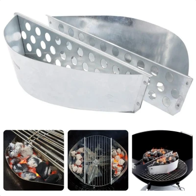 Afbeelding van Cheqo® Universele Brikettenhouder 2 stuks Brikettenhouders Briketten Mandjes Houtskool Houtskoolmandjes