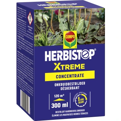 Afbeelding van Herbistop Xtreme krachtige totale onkruidbestrijder concentraat resultaat binnen 1 uur verpakking 300 ml (120 m²)