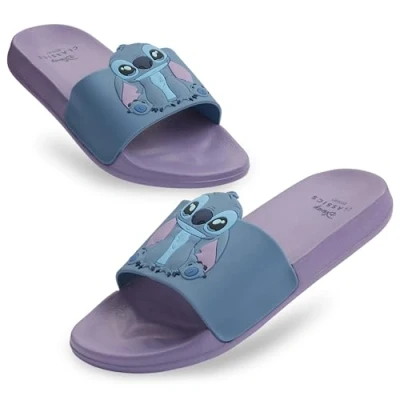 Afbeelding van Disney Stitch Minnie kindersandalen, sandalen voor meisjes, zomer, zwembadsandalen kinderen, 24 35, Paars/Stitch Blauw