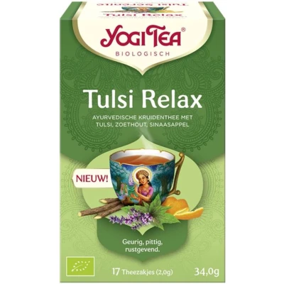 Afbeelding van Yogi Tea Tulsi Relax 17 theezakjes