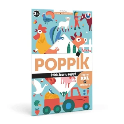 Afbeelding van Poppik stickerposter boerderij