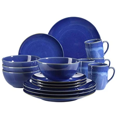 Afbeelding van Mäser Serviesset, keramiek Ossia donkerblauw