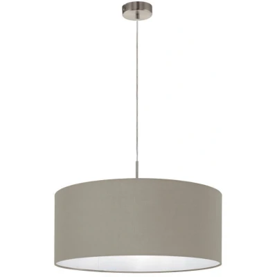 Afbeelding van EGLO Pasteri Hanglamp 1 Lichts Ø530mm. Nikkel Mat Taupe