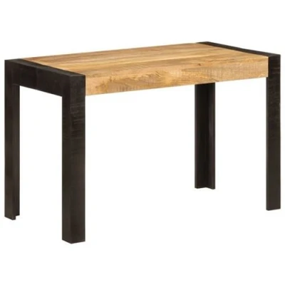 Afbeelding van Eettafel 120x60x76 cm massief mangohout