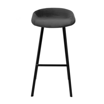 Afbeelding van Finn barkruk velvet 70 cm antraciet