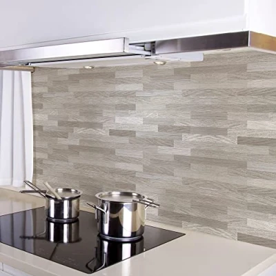 Afbeelding van CREARREDA 67131 Spatbescherming sticker voor de keuken, 180 x 60 cm, 100% gemaakt in Italië met niet giftige inkt, vlamvertragend en waterdicht