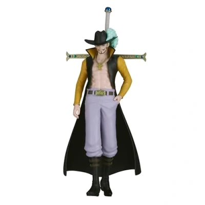 Afbeelding van Banpresto Mihawk actiefiguur Dracule One Piece The Shukko 16 cm BP89726P meerkleurig optimaal verzamelfiguur voor anime fans