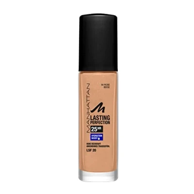Afbeelding van Manhattan Cosmetics Lasting Perfection Foundation Foundation, Dames, Maat: 30 ml, Rose beige