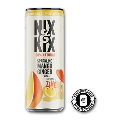 Afbeelding van Nix &amp; Kix Mango Ginger Blik 24 x 250 ml