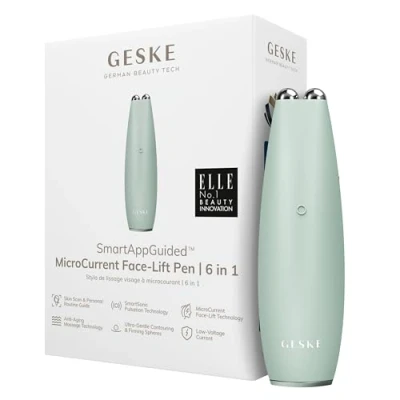 Afbeelding van GESKE SmartAppGuided™ MicroCurrent Face Lift Pen 6 in 1 Tools voor huidverzorging Anti aging apparaat Facelift Jonge huid zonder rimpels Gezichtsapparaat