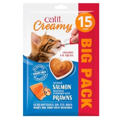 Afbeelding van Cat It Kattensnack Kat Ca Creamy Atlantische Zalm 15x10g 1st