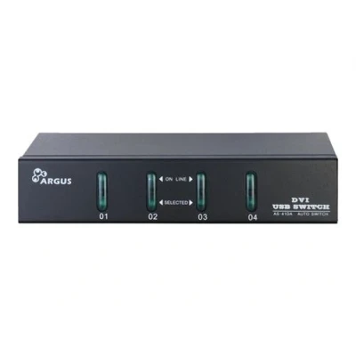 Image de Argus KVM AS 41DA Commutateur écran clavier souris/audio 4 x / audio de bureau