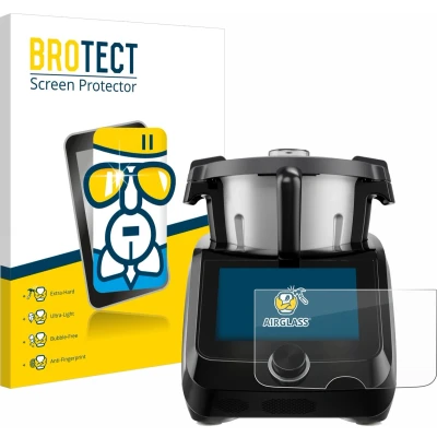 Afbeelding van BROTECT Screenprotector voor SilverCrest Monsieur Cuisine Smart BLACK EDITION Folie Beschermfolie Beschermglas transparant