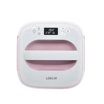 Afbeelding van Loklik Easy Heat Press Verwarmingspers Pink