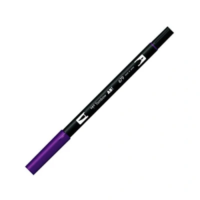 Afbeelding van Tombow ABT dubbele brushpen dark plum 679