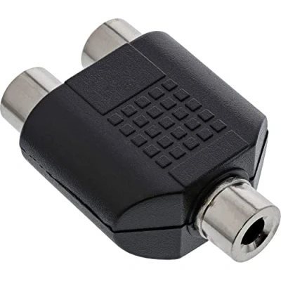 Afbeelding van 3,5mm Jack mono (v) Tulp stereo adapter