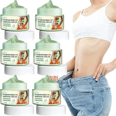 Afbeelding van Lot de 6 crèmes anti cellulite pour brûler les graisses du ventre Crème chaude naturelle d&#039;absinthe plate 30 g