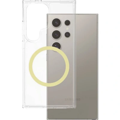 Afbeelding van PanzerGlass CARE Flagship Urban Combat Backcover Samsung Galaxy S25 Ultra Transparant, Chardonnay Inductieve lading, Stootbestendig