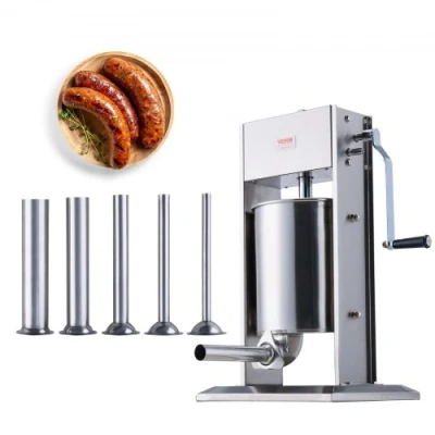 Image de VEVOR Poussoir à Saucisses Manuel 10 L Machine Saucisson Verticale en Inox 304
