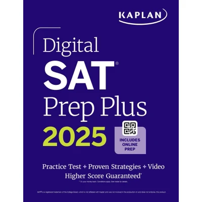 Afbeelding van Kaplan Test Prep Digital SAT Plus 2025: Book, 1 Full Length Practice Test, 700+ Questions