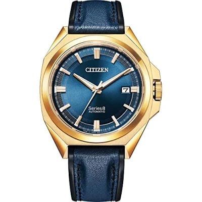 Afbeelding van Citizen Series 8 NB6012 18L Horloge Leer Blauw Ø 40 mm