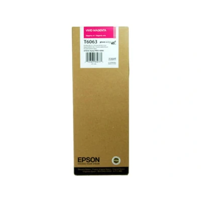 Afbeelding van Epson T6063 (C13T606300) Inktcartridge Vivid magenta
