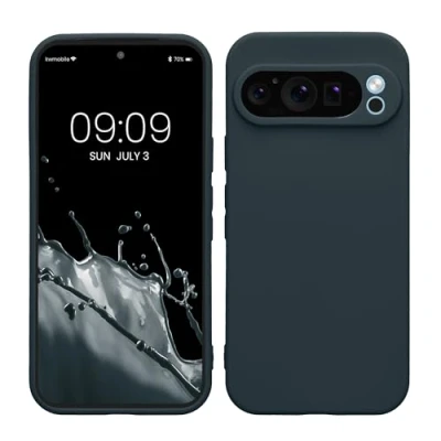 Afbeelding van kwmobile telefoonhoesje geschikt voor Google Pixel 9 Pro Hoesje smartphone Precisie camera uitsnede In leisteen