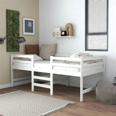 Afbeelding van Bedframe Massief Grenenhout 90X200 cm 90 x 200 / Wit