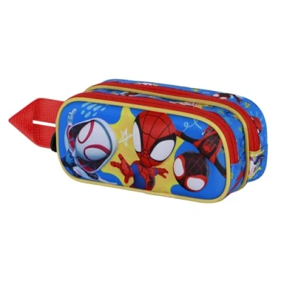 Afbeelding van Karactermania Marvel Spiderman Amazing 3D Potloden Etui Pennenzak Tekenetui Dubbele Rits Rood