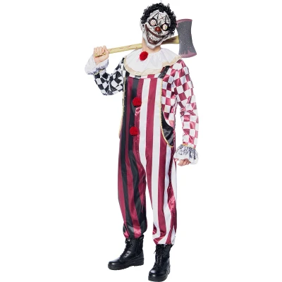 Afbeelding van FUNIDELIA Enge Clown Kostuum voor mannen Maat: S Rood