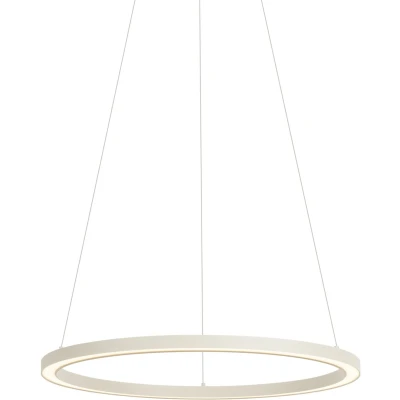 Afbeelding van QAZQA girello Design LED Hanglamp 1 lichts Ø 60 cm Beige Woonkamer Slaapkamer Keuken