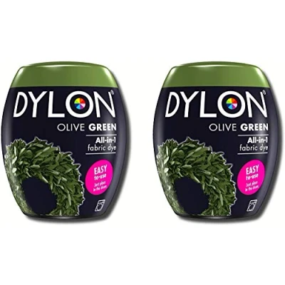 Afbeelding van Dylon Set van 2 olijfgroene machinekleurcapsules 350 g, 700 g