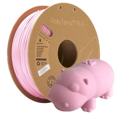 Afbeelding van Polymaker 70908 PolyTerra Filament PLA kunststof Gering kunststofgehalte 1.75 mm 1000 g Sakura Pink 1 stuk(s)