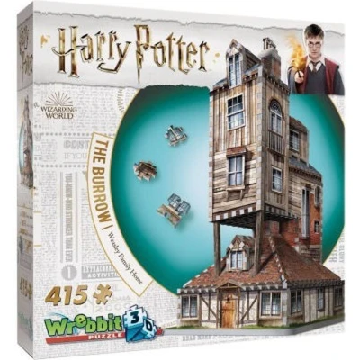 Afbeelding van The Burrow Weasley Family Home Wrebbit 3D Puzzel Harry Potter 415 Stukjes