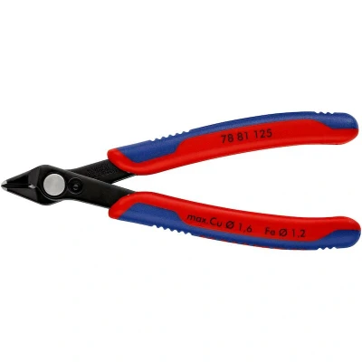 Image de KNIPEX 78 81 125 Super Knips électroniques avec poignées multi composants brunies mm