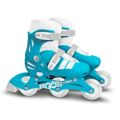 Afbeelding van SKIDS CONTROL inlineskates Hardboot blauw/Wit Maat 27 30